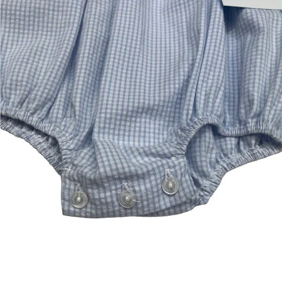Blue Gingham Kids One Piece